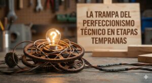 La trampa del perfeccionismo técnico en etapas tempranas.